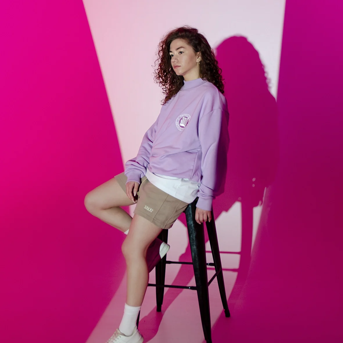 розовый свитшот мерч парк